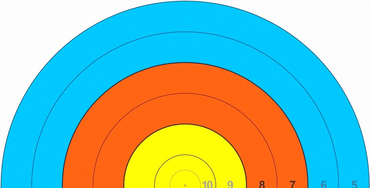 PinWin 80cm Compound Target Face with 6 precision rings – World Archery standard colors, waterproof, and tear-resistant for professional archery practice